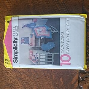 Vintage Simplicity House 10 Baby Basics Sewing Pattern